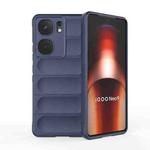 For vivo iQOO Neo9 Magic Shield TPU + Flannel Phone Case(Dark Blue)