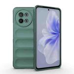 For vivo S18E 5G Magic Shield TPU + Flannel Phone Case(Dark Green)