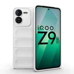 For vivo iQOO Z9 5G Magic Shield TPU + Flannel Phone Case(White)