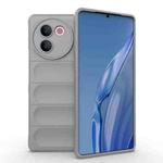 For vivo V30e 5G Global Magic Shield TPU + Flannel Phone Case(Grey)