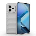 For vivo iQOO Z9 Turbo 5G Magic Shield TPU + Flannel Phone Case(White)