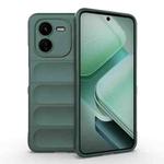 For vivo iQOO Z9X 5G Magic Shield TPU + Flannel Phone Case(Dark Green)