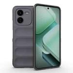 For vivo iQOO Z9X 5G Magic Shield TPU + Flannel Phone Case(Dark Grey)