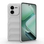 For vivo iQOO Z9X 5G Magic Shield TPU + Flannel Phone Case(White)