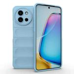 For vivo T3X 5G Global Magic Shield TPU + Flannel Phone Case(Light Blue)