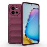 For vivo Y38 5G / Y58 5G Global Magic Shield TPU + Flannel Phone Case(Wine Red)