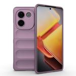 For vivo iQOO Z9s Pro India Magic Shield TPU + Flannel Phone Case(Purple)