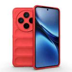 For vivo X200 Magic Shield TPU + Flannel Phone Case(Red)