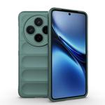 For vivo X200 Magic Shield TPU + Flannel Phone Case(Dark Green)