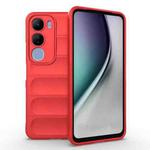 For vivo Y29 5G / Y19s 4G Magic Shield TPU + Flannel Phone Case(Red)