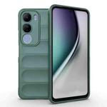 For vivo Y29 5G / Y19s 4G Magic Shield TPU + Flannel Phone Case(Dark Green)