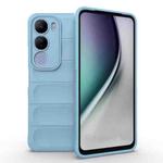 For vivo Y29 5G / Y19s 4G Magic Shield TPU + Flannel Phone Case(Light Blue)