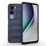 For vivo Y29 5G / Y19s 4G Magic Shield TPU + Flannel Phone Case(Dark Blue)