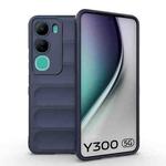 For vivo Y300 5G India / V40 Lite IDN Magic Shield TPU + Flannel Phone Case(Dark Blue)