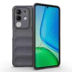 For vivo Y29 4G Global / T4x 5G Magic Shield TPU + Flannel Phone Case(Dark Grey)