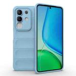 For vivo Y29 4G Global / T4x 5G Magic Shield TPU + Flannel Phone Case(Light Blue)