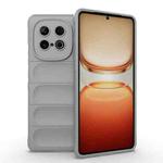 For vivo iQOO Z10 Turbo 5G Magic Shield TPU + Flannel Phone Case(Grey)