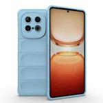 For vivo iQOO Z10 Turbo 5G Magic Shield TPU + Flannel Phone Case(Light Blue)