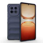 For vivo iQOO Z10 Turbo 5G Magic Shield TPU + Flannel Phone Case(Dark Blue)