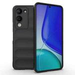 For vivo Y19 5G Global / Y29s 5G Global Magic Shield TPU + Flannel Phone Case(Black)
