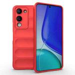 For vivo Y19 5G Global / Y29s 5G Global Magic Shield TPU + Flannel Phone Case(Red)