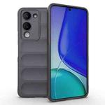 For vivo Y19 5G Global / Y29s 5G Global Magic Shield TPU + Flannel Phone Case(Dark Grey)