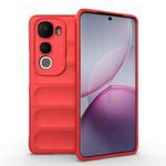 For vivo Y400 Pro 5G India Magic Shield TPU + Flannel Phone Case(Red)