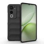 For vivo Y400 5G Global Magic Shield TPU + Flannel Phone Case(Black)