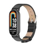 For Xiaomi Mi Band 8 / 9 / 9 NFC Mijobs Microfiber PU Leather Watch Band(Black)