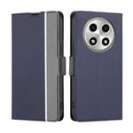 For OPPO A2 Pro 5G Twill Texture Side Button Leather Phone Case(Blue)