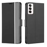 For OPPO Reno12 5G Global Twill Texture Side Button Leather Phone Case(Black)