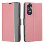 For OPPO A60 4G Global Twill Texture Side Button Leather Phone Case(Pink)