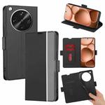 For OPPO Find X8 Ultra 5G Twill Texture Side Button Leather Phone Case(Black)