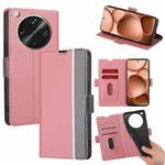 For OPPO Find X8 Ultra 5G Twill Texture Side Button Leather Phone Case(Pink)