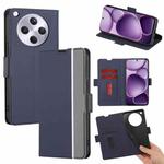 For OPPO Find X8s+ 5G Twill Texture Side Button Leather Phone Case(Blue)