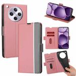 For OPPO Find X8s+ 5G Twill Texture Side Button Leather Phone Case(Pink)