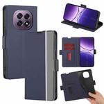 For OPPO A5 5G 2025 Global Twill Texture Side Button Leather Phone Case(Blue)