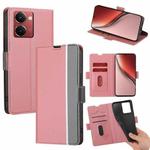 For Realme P3 Ultra 5G Twill Texture Side Button Leather Phone Case(Pink)