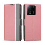 For Xiaomi Redmi K60 Ultra Twill Texture Side Button Leather Phone Case(Pink)