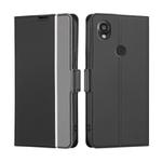 For Kyocera Digno SX3-KYG02 Twill Texture Side Button Leather Phone Case(Black)