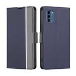For Nokia C300 4G US Edition Twill Texture Side Button Leather Phone Case(Blue)
