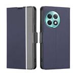 For OnePlus Ace 2 Pro Twill Texture Side Button Leather Phone Case(Blue)