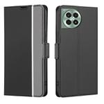 For OnePlus Ace 3 Pro 5G Twill Texture Side Button Leather Phone Case(Black)
