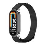 For Xiaomi Mi Band 8 / 9 / 9 NFC Mijobs Nylon Breathable Watch Band(Black Silver)