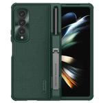 For Samsung Galaxy Z Fold4 5G / W23 NILLKIN Frosted Fold PC + TPU Phone Case(Green)