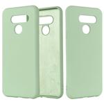 For LG K50 Solid Color Liquid Silicone Shockproof Full Coverage Protective Case(Green)