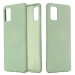 For Xiaomi Mi 10 Lite Solid Color Liquid Silicone Shockproof Full Coverage Protective Case(Green)