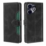 For Infinix Hot 40i Skin Feel Magnetic Buckle Leather Phone Case(Black)