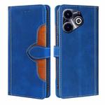 For Infinix Hot 40i Skin Feel Magnetic Buckle Leather Phone Case(Blue)