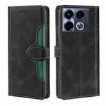 For Infinix Note 40 4G Skin Feel Magnetic Buckle Leather Phone Case(Black)